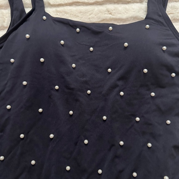 bebe Black Beaded Swimsuit - Picture 3 of 11